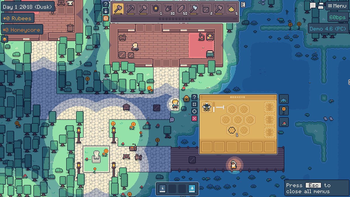 rockpapershot's tweet photo. Apico is a beekeeping sim with Stardew Valley vibes: https://t.co/3KOfGGLnbi https://t.co/3cfbwqkgJ1
