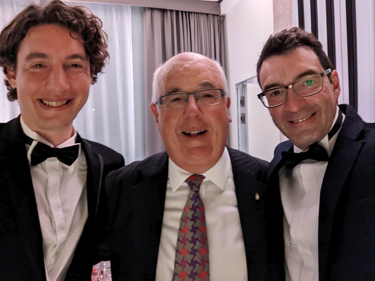 The man of the moment! <a href="/MRSarawak/">Simon Martin-Redman</a> immediately after winning the International Grand Prix for his Sarawak exhibit pictured with me and Ricky from <a href="/DavidFe19812324/">David Feldman SA</a>! Amazing night and great achievement! Great to have witnessed this shift in #philately