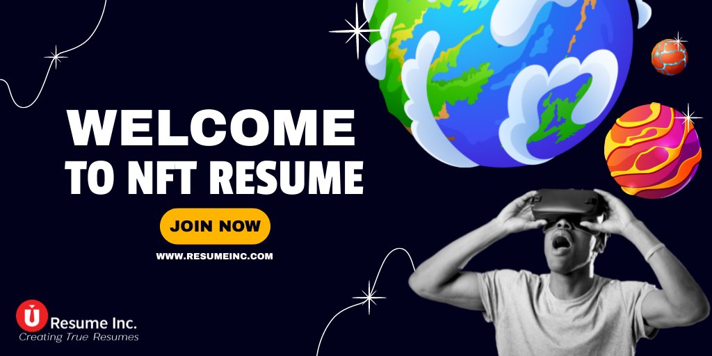 "True Resume" is an NFT resume stored on the blockchain containing historical views of edits. Our platform authenticates historical data of candidates for employers. 
#cryptoworld #SaturdayMotivation #MoneyTalks #Easymoney #nonfungible #Python3 #ElonMusk #InflationConcern #Petrol