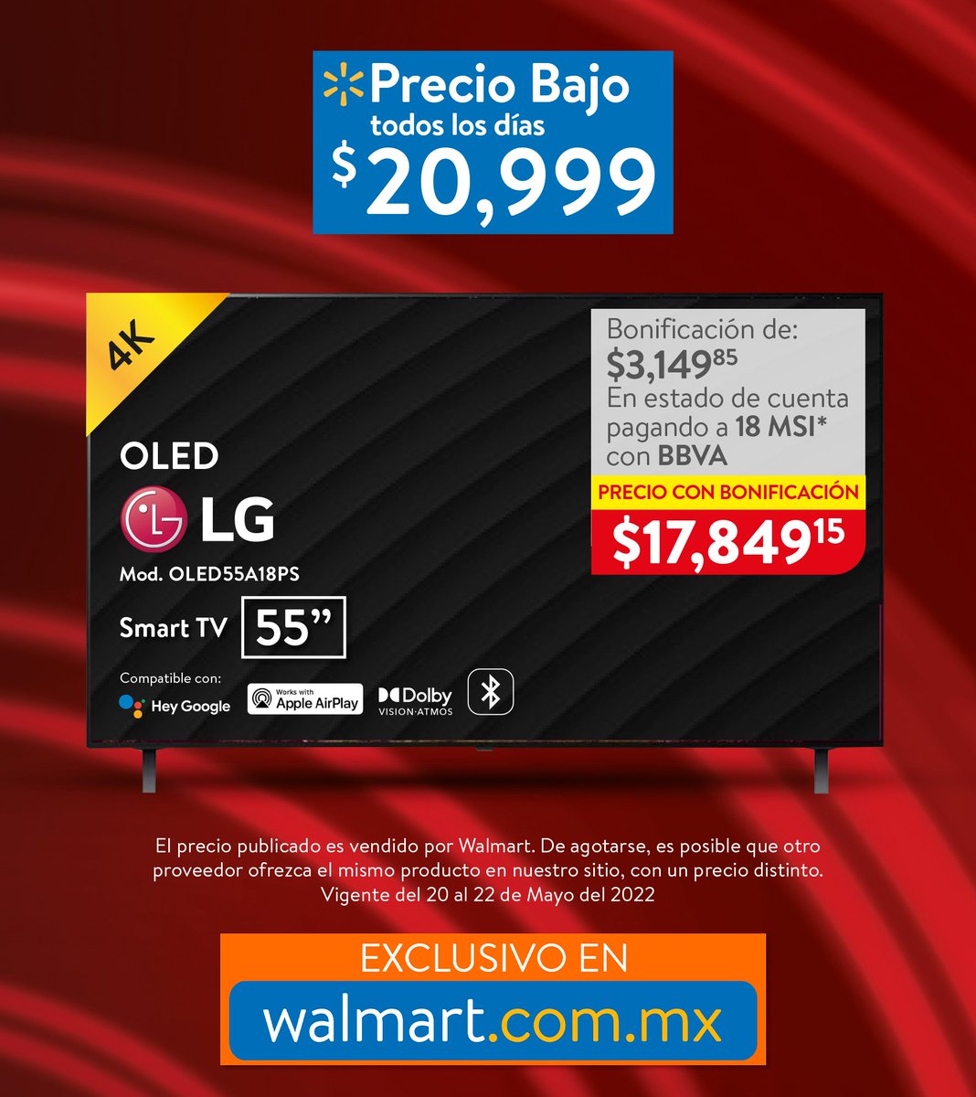 WalmartMexico's tweet photo. Disfruta tus series y pelis favoritas en una nueva pantalla. Encuéntrala en la #PreventaWalmart a un precio irresistible. 😍 https://t.co/5jP1V2CaUs https://t.co/Emo82jGo7M