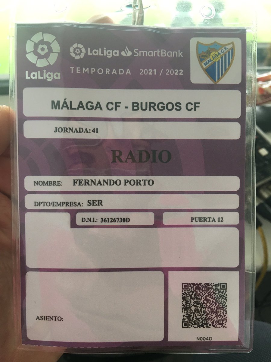 Muchas gracias a la Cadena Ser Málaga, por la invitación para comentar el partido de fútbol     Málaga CF - Burgos CF, y en especial con mucho cariño.
<a href="/justoSER/">Justo Rodríguez</a> <a href="/EApariciog/">Enrique Aparicio</a> <a href="/jesussanchez_40/">Jesús Sánchez</a>