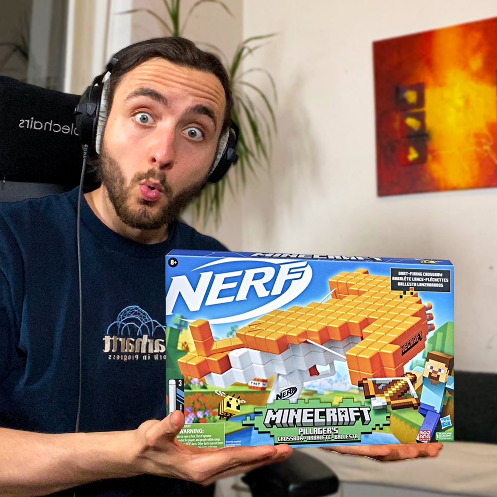 WERBUNG

Crafter aufgepasst! 🤫 Ihr könnt nicht genug von Minecraft kriegen &amp; wollt die Klötzchen krachen lassen?

➡️ Ich verlose eine Pillager‘s Armbrust von NERF®.

Was müsst ihr tun?

♻️RETWEETEN♻️

Teilnahmeschluss: 29.5.22 / 18:00
🧡 Viel Glück