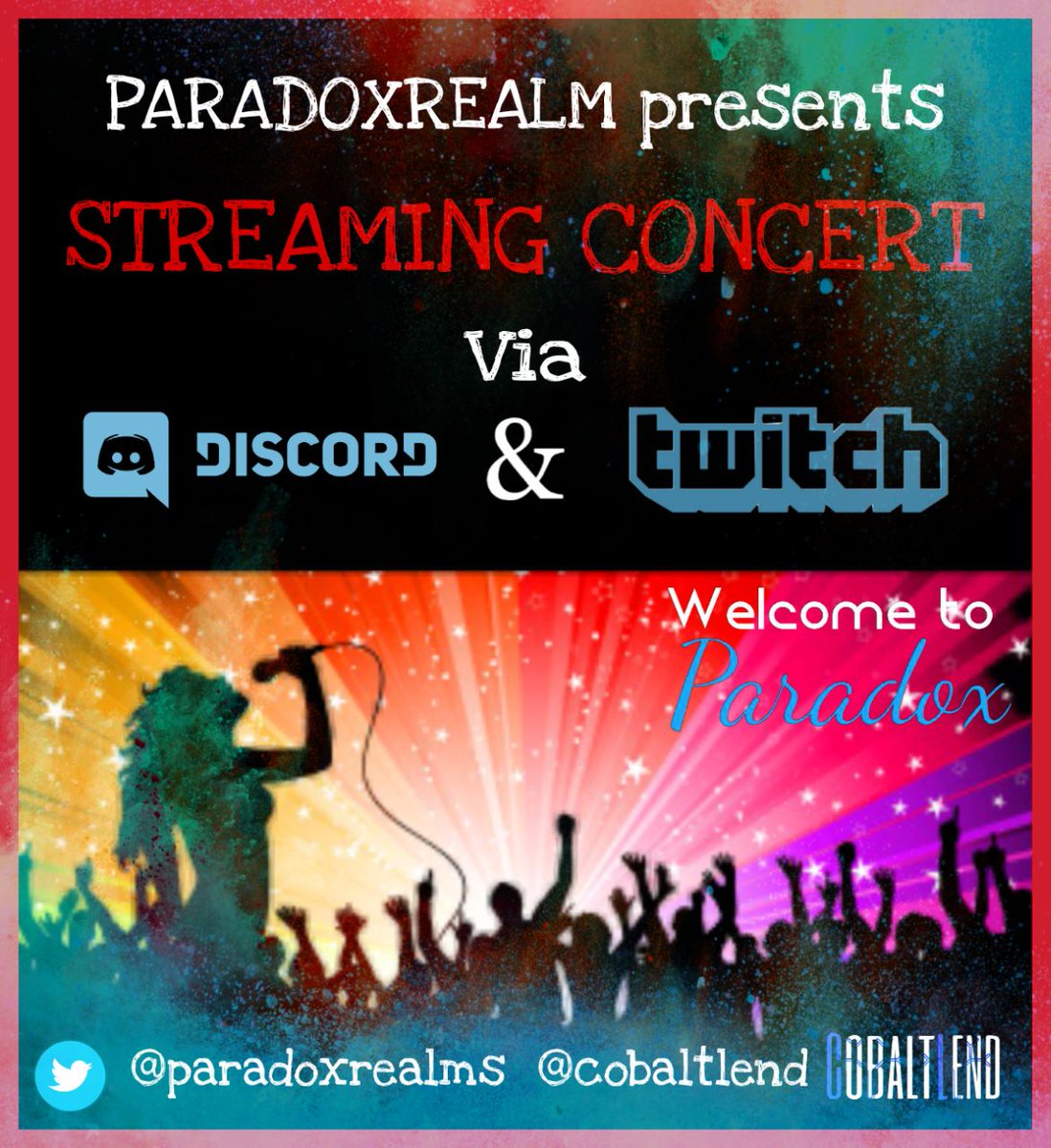 Benefit Web3 concert on the 28th via @CobaltLend and @ParadoxRealms #nftart #NFTCommunity #NFTGiveaway #music #Web3 #Metaverse #cryptocurrency #Crypto #blockchain @MySwilly @Tater_Poutine @Nuls @discord @Twitch