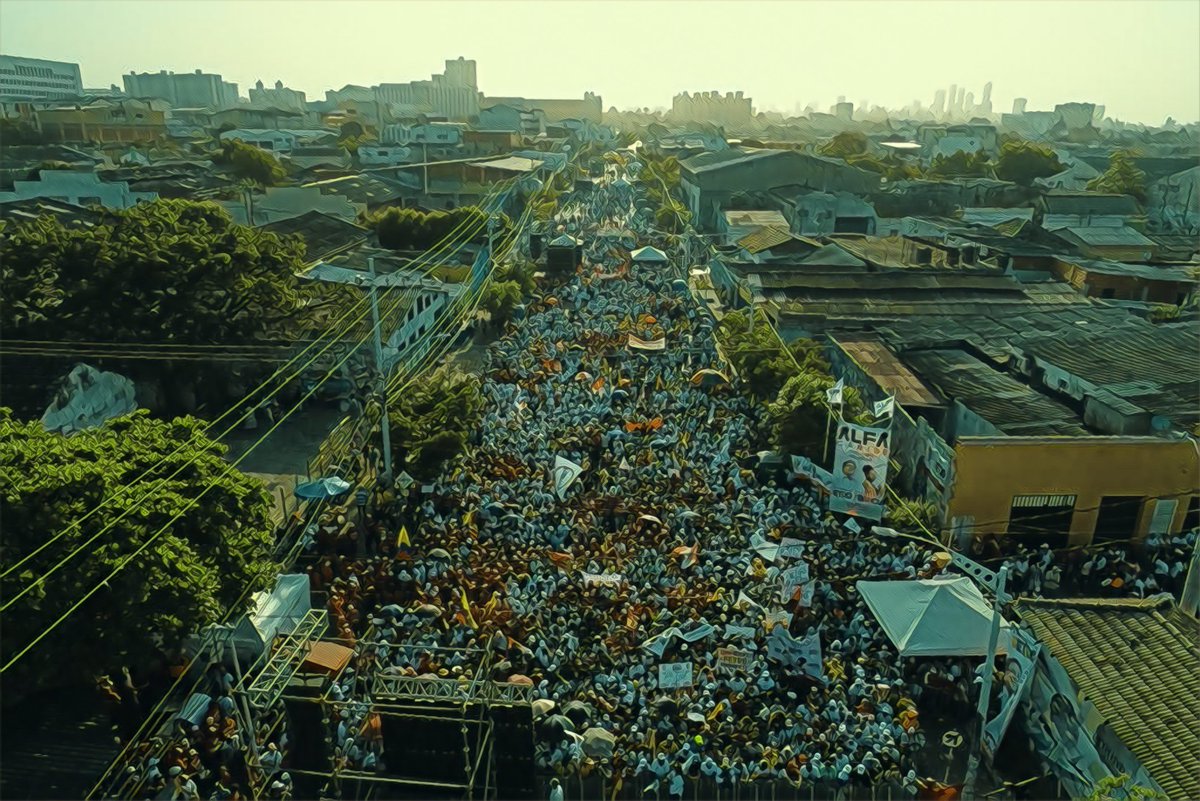 Asi va Barranquilla en este momento.
