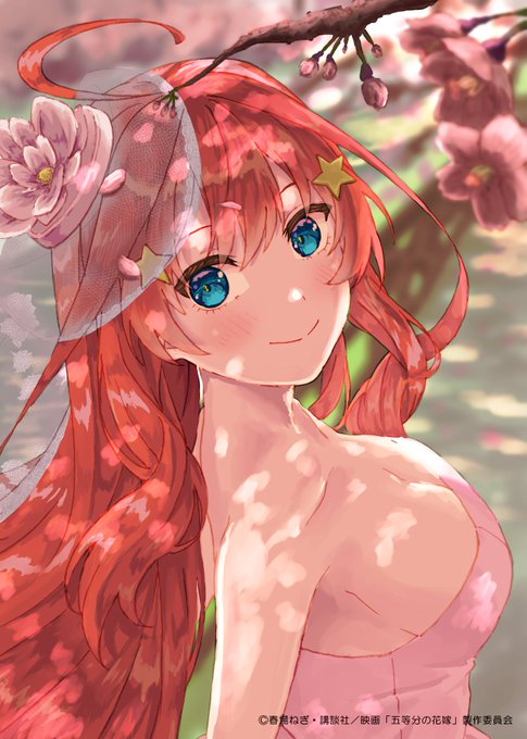 RYOTA_でじたる画工さんがTwitterに投稿した中野五月(五等分の花嫁)のイラスト。