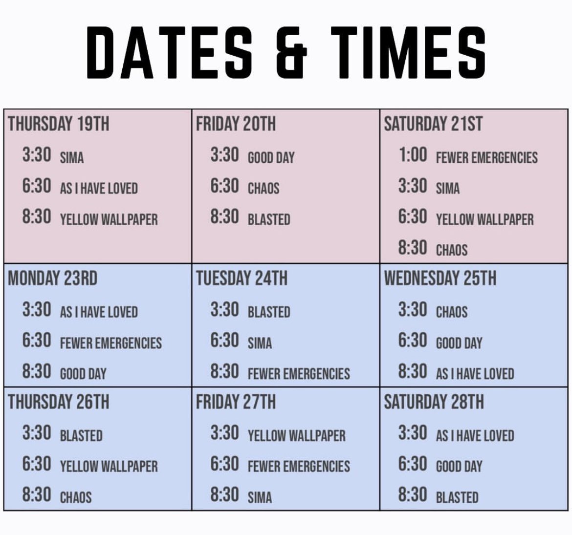 DramaCentre_Ldn's tweet image. Come on down to Drama Centre’s last ever MA Grad Shows!! Running all through next week. ✨ Link to book in bio. 

#dramacentrelondon #dramacentre #dcl #showcase #dramaschool #newtalent #acting #directing