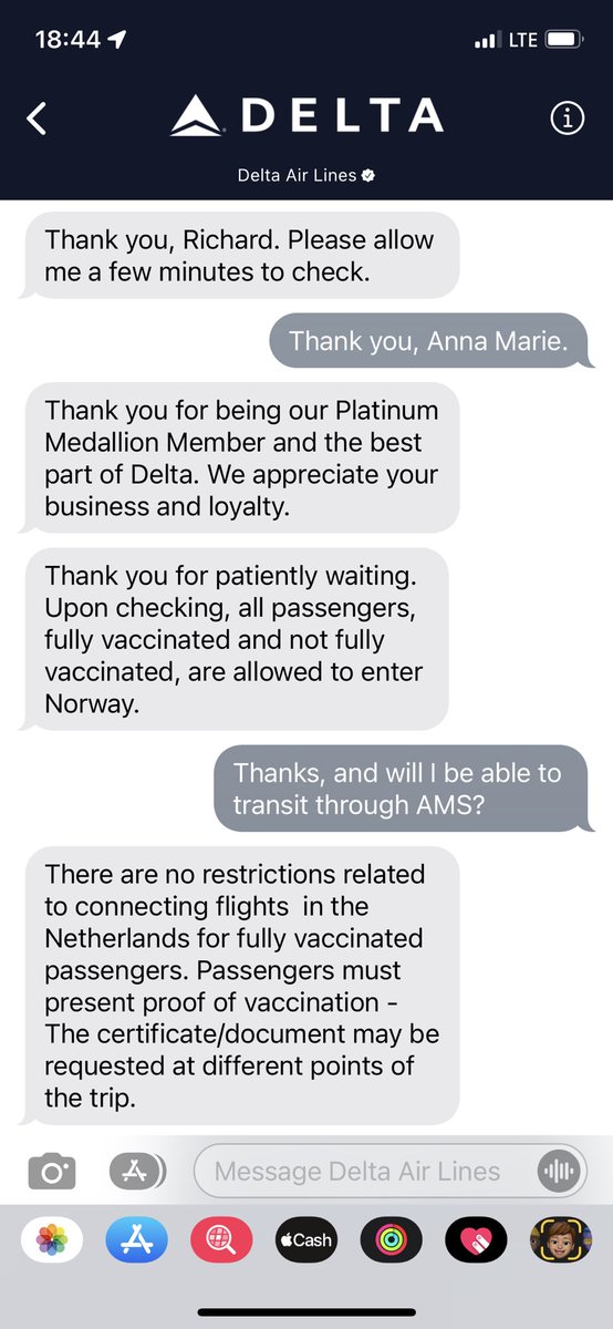 rlorenc's tweet image. You messed up big time today, @Delta. Despite my direct and persistent questioning of you over the past week, I will not be permitted to travel to Oslo through AMS today because my full vaccination is over 270 days old. I’m devastated to miss the premiere of THE HONG KONGER.