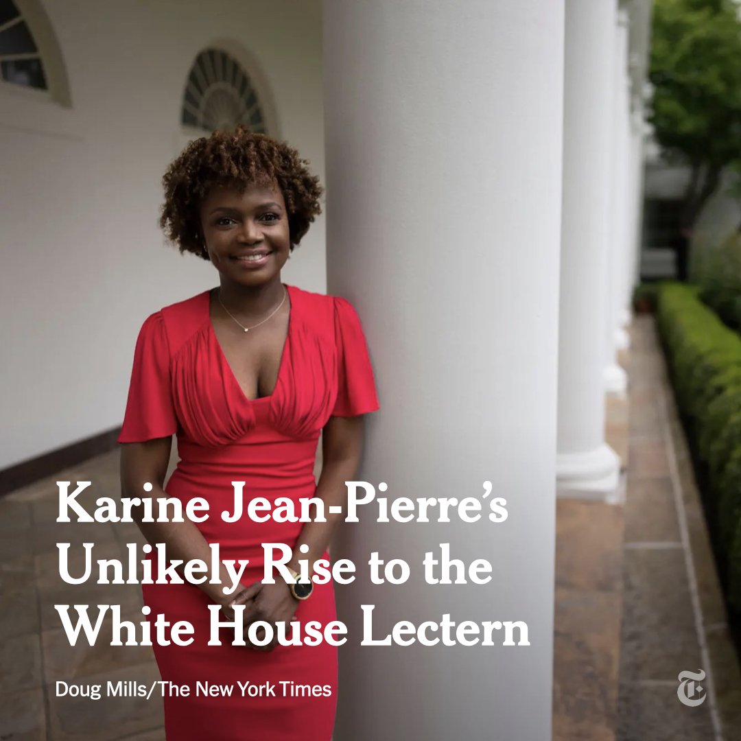 Karine Jean-Pierre, the new White House press secretary, was raised in an immigrant family with 'so many secrets.' Now she occupies one of the most scrutinized jobs in American politics. nyti.ms/3lyXhho