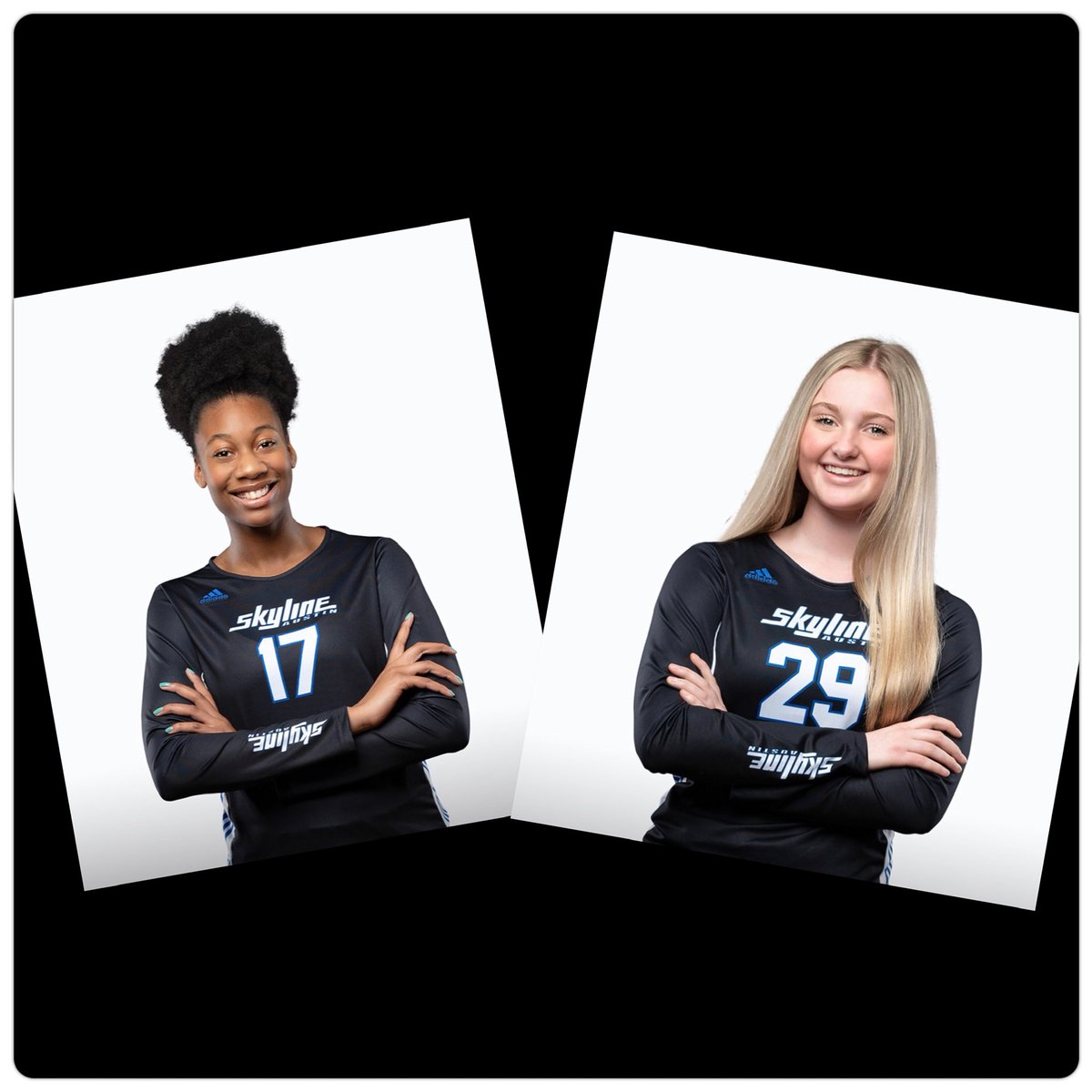 EmmaPatmon's tweet photo. 🚨CONGRATS TO MY TEAMMATES!   
@_Akire17_ (6’1 MB/OPP) and @rileycoxvb (5’9  L/DS) - made the @PrepDigTX 2023 State rankings! Y’all definitely deserve this recognition😤 
#17Royal @atxskylinejrs https://t.co/XVE4vBbPNY