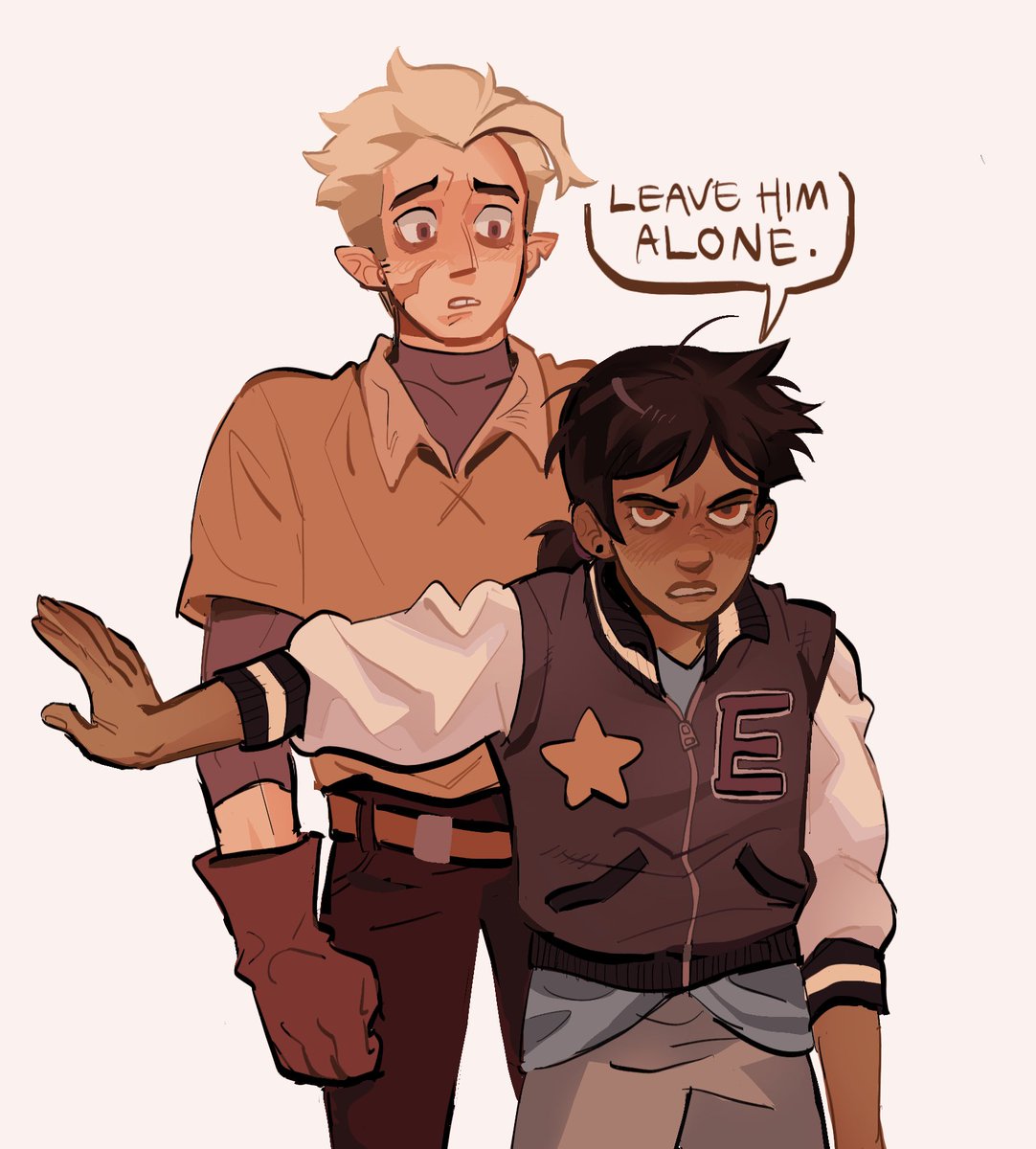 catmunches's tweet photo. most elite friendship is guy who says Eep and girl who says Tch #TheOwlHouse #theowlhousefanart https://t.co/e4QzAf42HJ