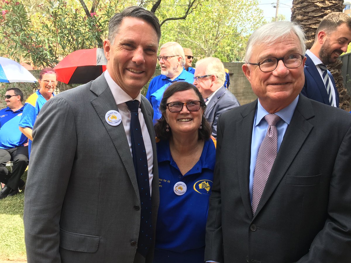 CLAN_AU's tweet photo. Congratulations CLAN’s Patron @RichardMarlesMP 👏
With #PeterMcClellan at our Thank you morning tea for the RoyalCommissioners
We look forward to #RichardMarles opening the Australian Orphanage Museum in #Geelong later this year
#auspol https://t.co/aEptguc3ct