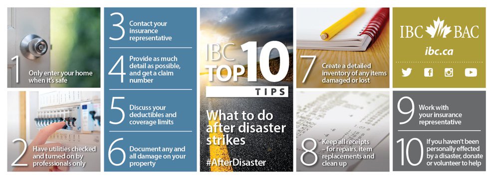 If you’ve been affected by #ONStorm and have insurance questions, please contact us via DM or email: ConsumerCentre@ibc.ca. We’re here to help. Also, please read and share these tips and visit this page for more #afterdisaster info: assets.ibc.ca/Documents/Broc…