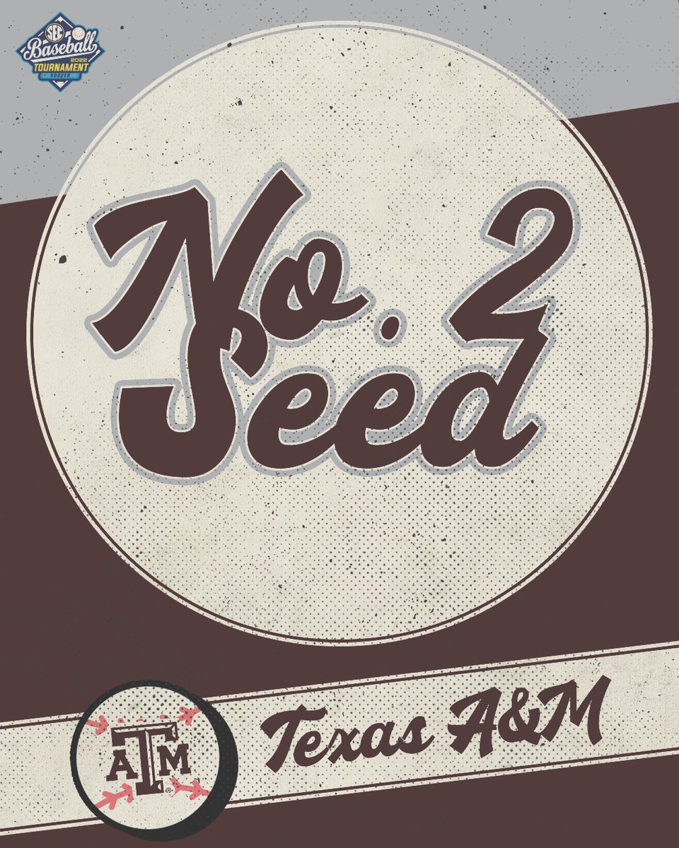 𝐍𝐎. 𝟐 𝐒𝐄𝐄𝐃
 
👍 <a href="/AggieBaseball/">Texas A&M Baseball</a> 

#SECBSB x #SECTourney