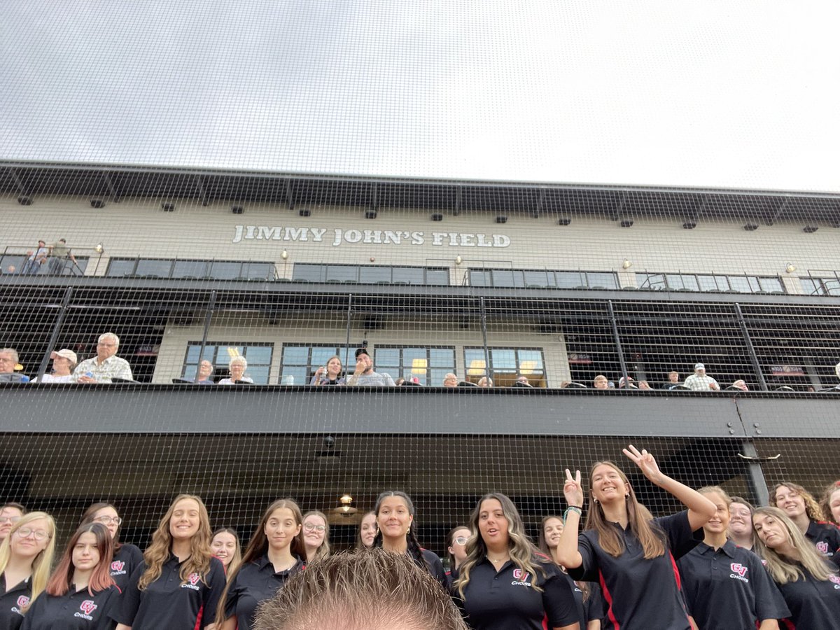 cvchoirs's tweet photo. The fun continues! We just performed the National Anthem at the @uspbl game! 
@cvhs_bigreds @cvchoirsPF @tdistelrath @cvschools @RonRobertsGoCVS @CVChoirCouncil https://t.co/IBZSpXr8hW