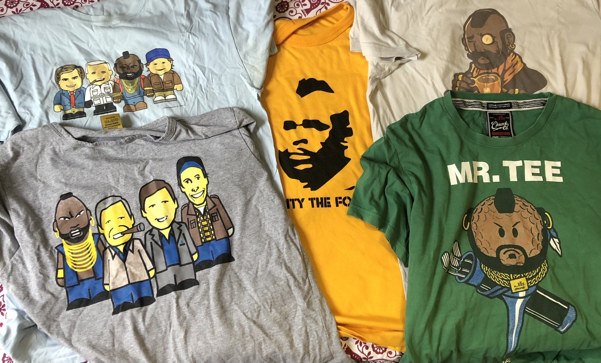 Happy 70th birthday this weekend to the man, the icon, the biggest single factor in my t-shirt collection Mr T. 