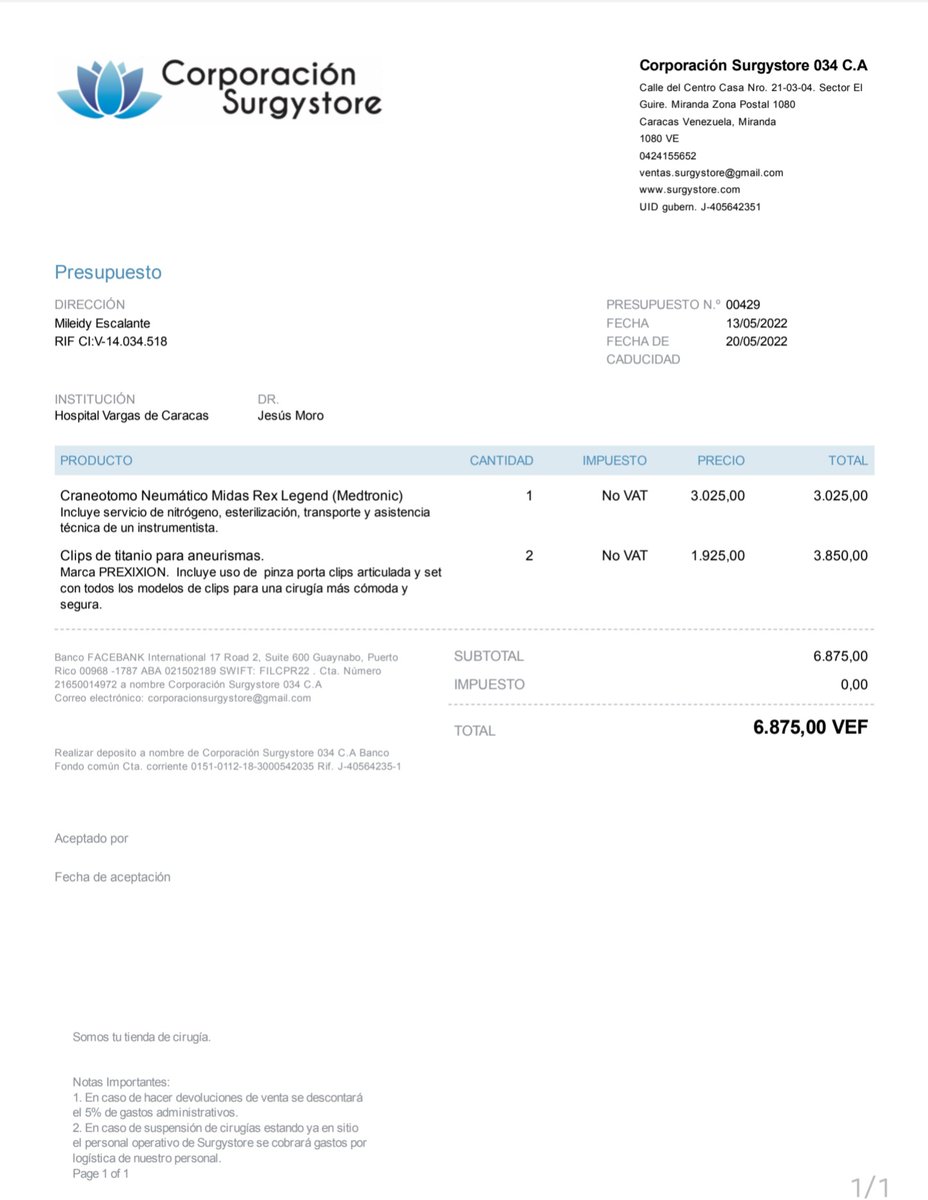 Servicio Público. Conozco a esta persona y doy fe de la veracidad del caso. Gracias por sus posibles aportes y favor RT para difundir esta campaña de recaudación de fondos, Dios los recompensará.