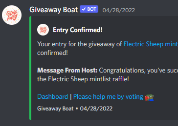 Dasu - Most powerful giveaway bot on discord