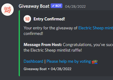 CertiK Alert on X: #CommunityAlert 🚨 The Discord bot 'Giveaway Boat' has  been reportedly compromised. @Jon_HQ recommends removing the bot from NFT  servers. Affected servers so far: @KaijuKingz @CryptoBatzNFT @BoonjiProject  Stay safe