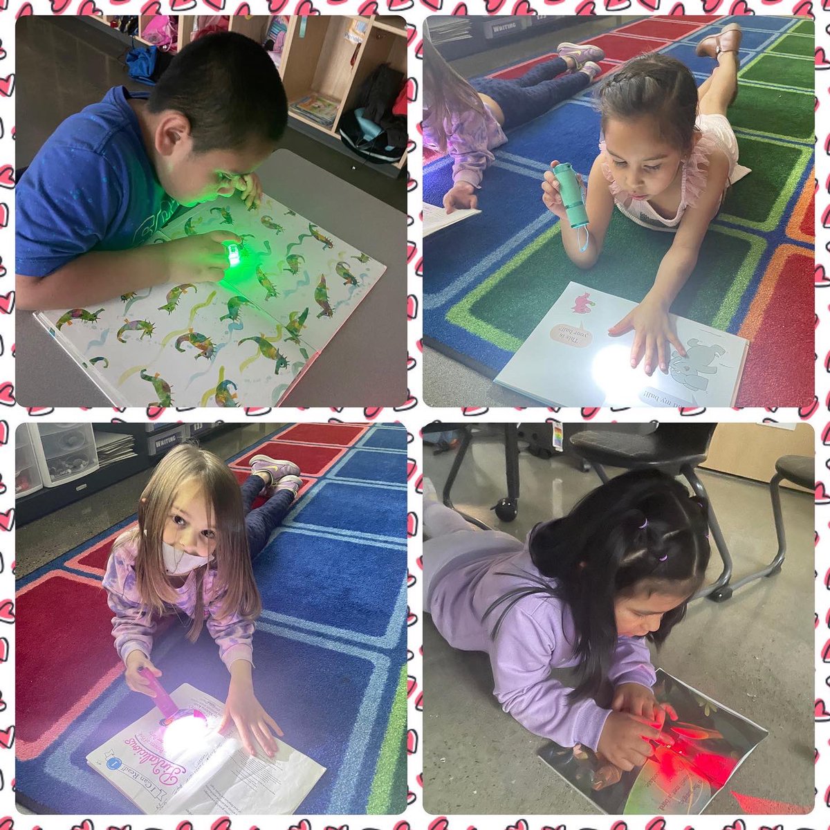EastGreshamElem's tweet photo. F is for flashlight day. Kindergarteners read in the dark using their flashlight! #MrsNelson π #WhyEastGresham π #MsTaylorπ https://t.co/xQa9gwFMzs