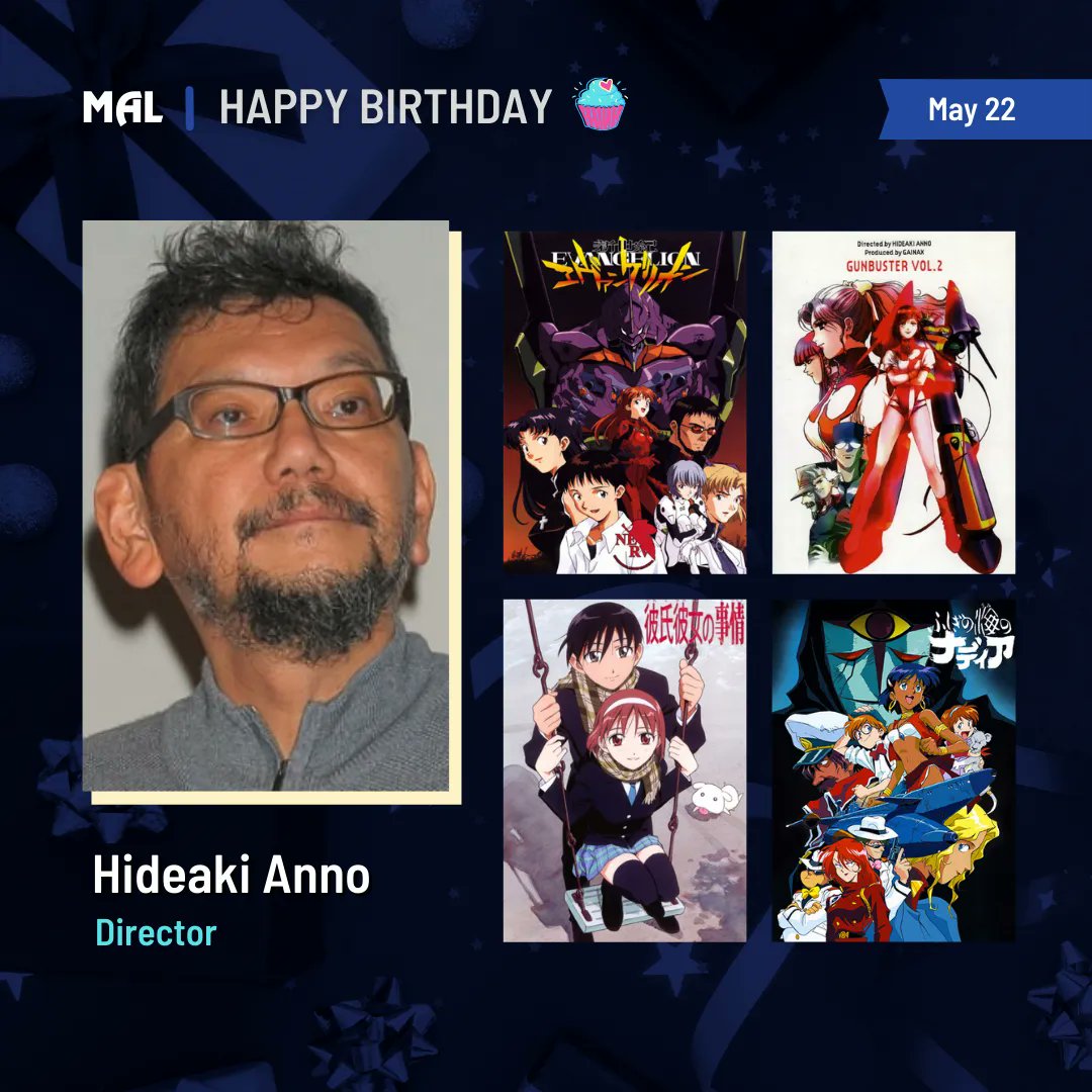 Happy Birthday to Hideaki Anno! Full profile:  