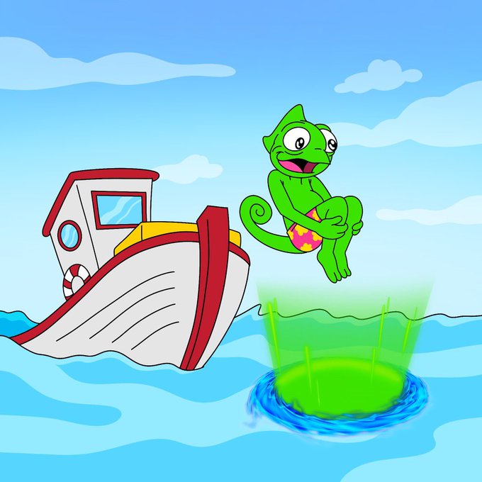 It seems the Chillin Chameleons are taking a dive into the Metaverse🦎🌐  🚨 In celebration of our 3.0 launch<a href="/tag/giveaway"class="tags"><span>#giveaway</span></a>