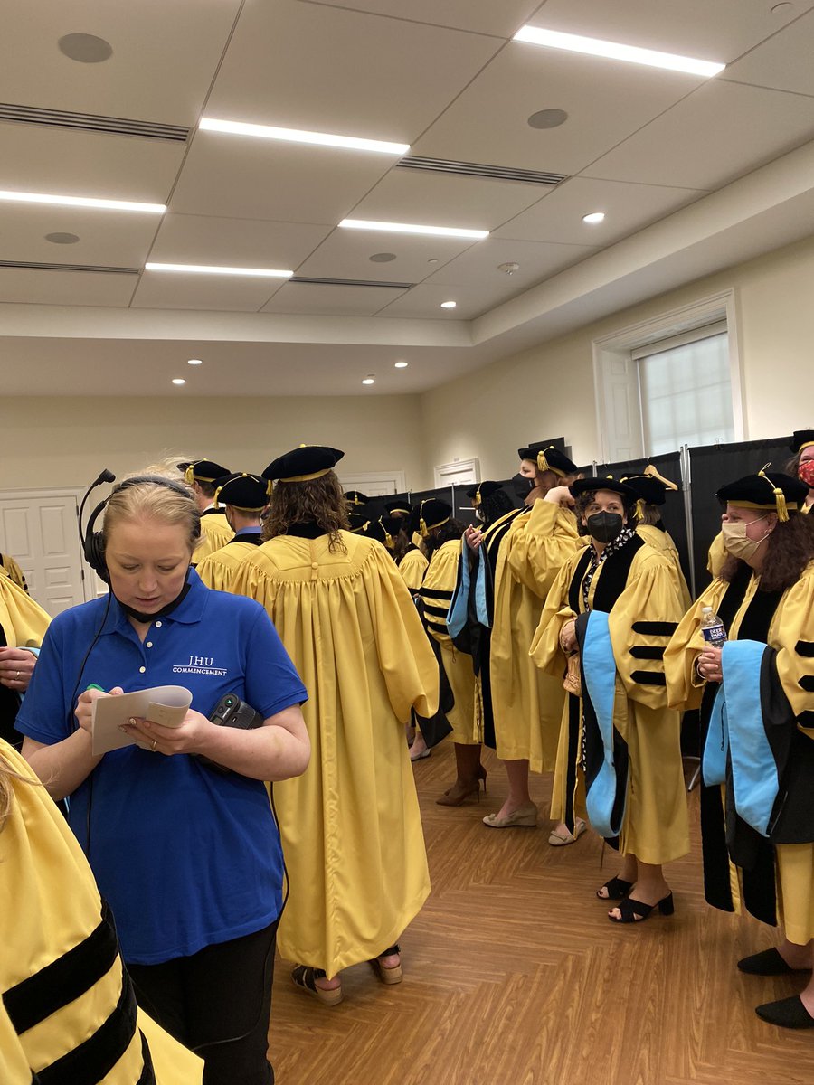 CLCheesmanEdD's tweet photo. From one graduation to another! #JHUSOE2022 #WVU #LETSGO https://t.co/8G5iL3If5i