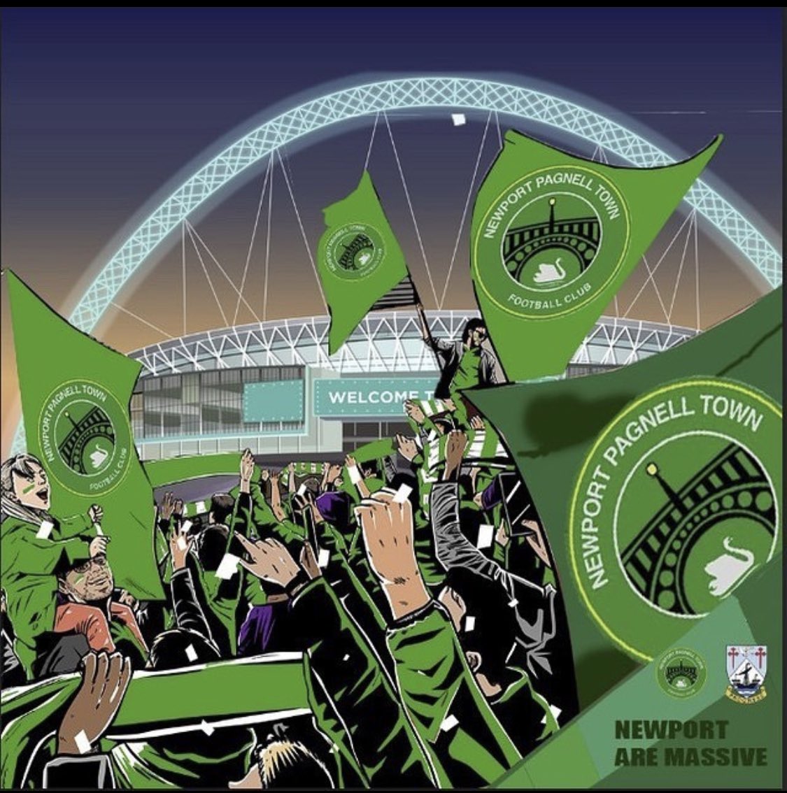 MozaIndianNP's tweet photo. 🟢⚪️🦢🏆⚽️🤞🏽
Wishing @nptfc all the luck in the world to bring home that cup today, we know you can do it..you’ve down NP proud!
#greenarmy #favase #theswans #nptfc #historybeckons #football #newportpagnell #miltonkeynes https://t.co/99CbrrDq9M