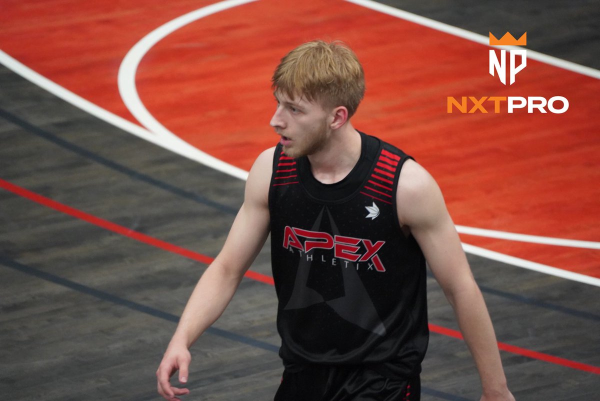 NXTPROWEST's tweet photo. Apex Athletix 2023 G Benjamin Kmak really impressive in first live viewing. High-level shooter with the quickness and handle to leverage his shooting gravity for paint touches. 

@benrkmak | @apexathletixaz https://t.co/sckSVvtOqF