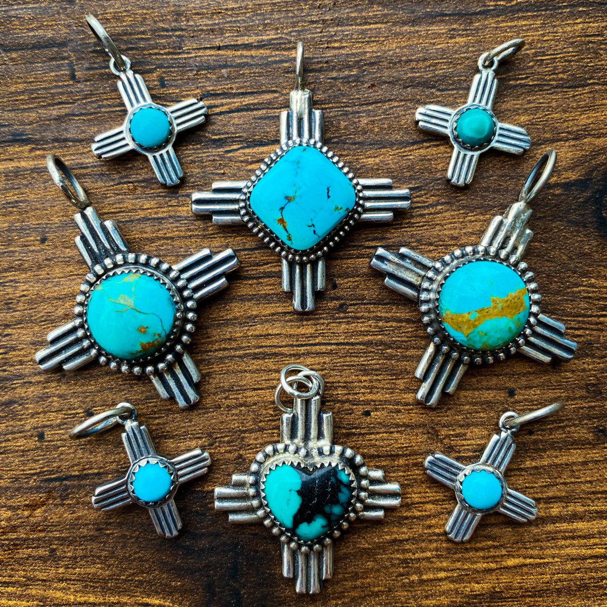 moth_metalworks's tweet photo. SURPRISE!! Going to be restocking one of the shops best sellers… the mini Taos Charms! AND introducing the large Taos Pendants on Monday at 7pm CST🦋 https://t.co/BvQsXaEeUe