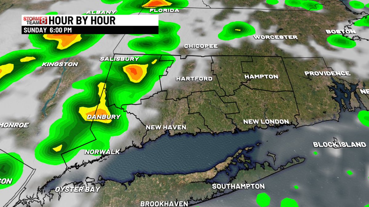 Another hot and humid one tomorrow. A Heat Advisory up for inland areas, including Southern Fairfield County as the heat index will run in the 90s to near 100° tomorrow afternoon. A round of showers and storms tomorrow evening, especially inland as a cold front moves through.