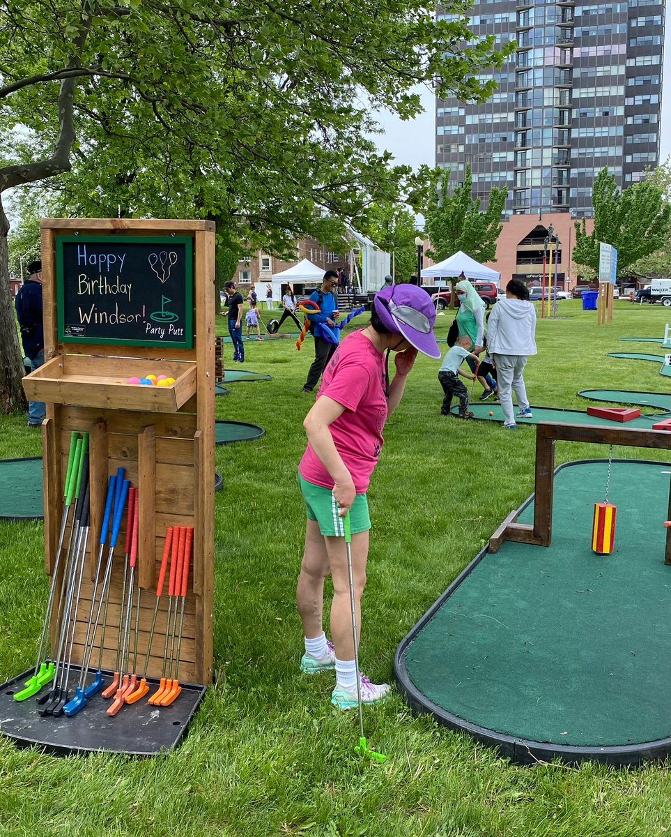 party_putt's tweet photo. Thanks for having us @CityWindsorON ! We enjoyed celebrating Windsor’s birthday 🎉! https://t.co/pP30t9ThEI