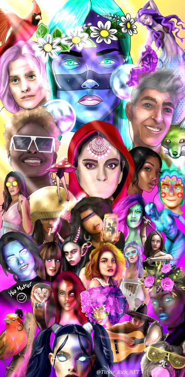 I give you #WomeninNFTs 🎉

<a href="/TheBlackGirlNFT/">TheBlackGirlNFT</a> 
<a href="/lisajkalma/">Lisa Kalma | Brindie 🇦🇺</a>
@LuxeLadies_NFT 
<a href="/MushroomLadies_/">MushroomLadies.eth</a> 
<a href="/SolidWomenClub/">Solid Women Club ✦</a> 
<a href="/PixieJarsNFT/">Pixie Jars ✨🧚‍♂️</a> 
<a href="/CryptoNeonGirls/">Crypto Neon Girls - minting now</a> 
<a href="/eNFTvogue/">Antje</a> 
<a href="/neatlyreckless/">NeatlyReckless</a> 
<a href="/blockchainbaes/">blockchainbaes nft • MINTING NOW</a> 
<a href="/HoshiPeachArt/">Sarah</a> 
<a href="/WFVnft/">Women From Venus</a> 
<a href="/nosleep_eth/">No Sleep Club .XYZ</a>
<a href="/WomenandWeapons/">WAW</a>
<a href="/hootiesbyParu/">parucreations</a>

Also on Tiktok 🤙