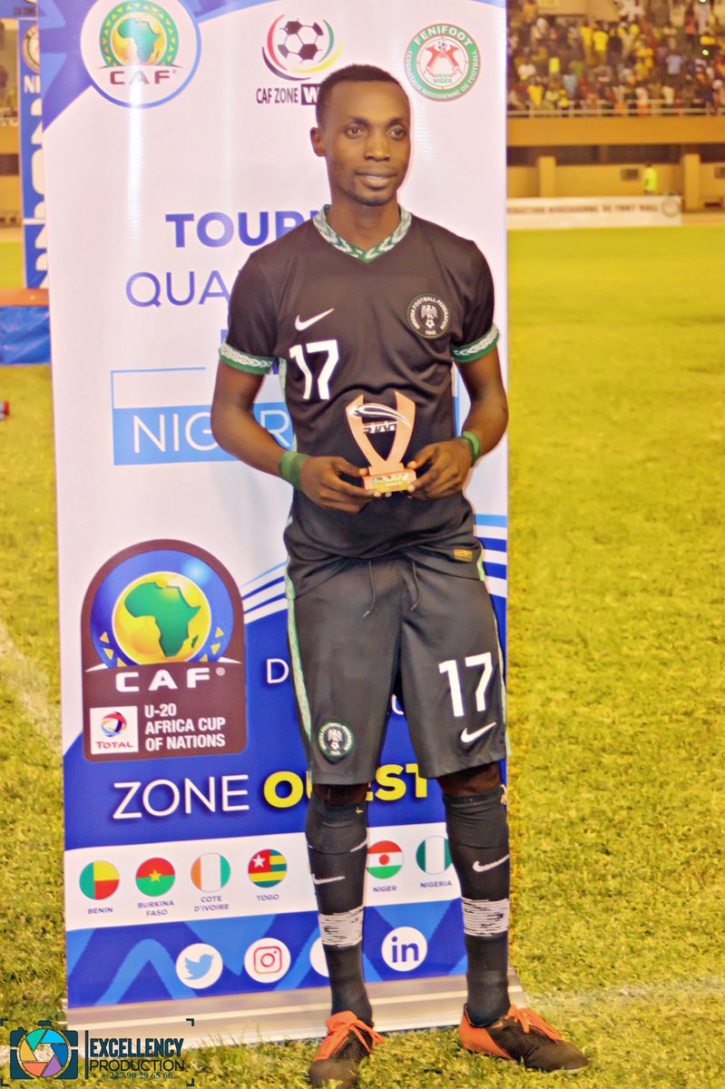 Blessed_Ot99's tweet photo. I was awarded the man of the match in the final match of WAFU U20 competition 2022 🙏🙏🙏🙏🇧🇯 v 🇳🇬 @NPFLOfficial @thenff @NPFL_News @NPFLInsider @RemoStarsSC @NPFLstats https://t.co/QN5SEkiDp1