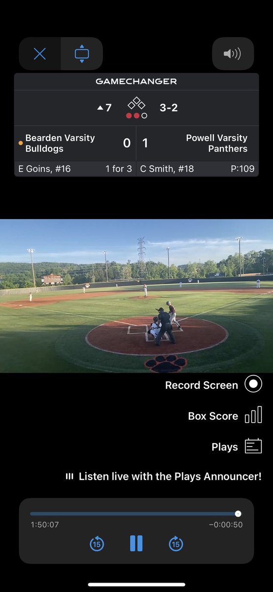 Monday Bearden vs Powell. Pitcher at 109. That’s 4 days rest. Ineligible for Friday and Powell threw him anyway. <a href="/tssaa_baseball/">TSSAA Baseball</a> <a href="/tssaa/">TSSAA</a> @PBRTennessee <a href="/TBCAorg/">Tennessee Baseball Coaches Association</a> @TNBballRprt <a href="/MidTNBaseball/">MTBA</a> @tnbaseball