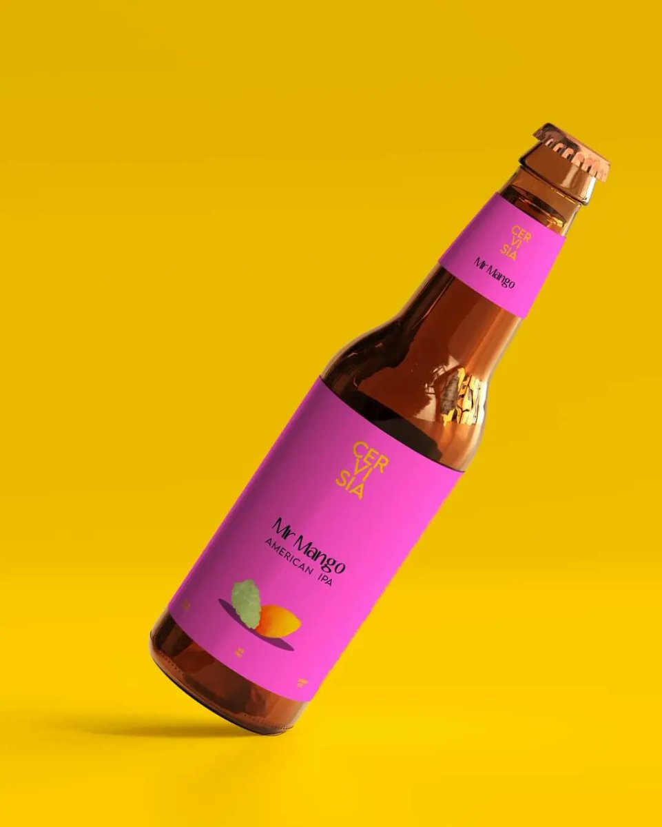 DanielaNashM's tweet photo. Estuve pensando que pasaría si se uniera una American Ipa con el mango y esto sucedió...
Nuevo ejercicio creativo #3 de Cervisia, marca ficticia de cerveza.
Diseño realizado con monitor interactivo Wacom One en Adobe Photoshop y Adobe illustrator.
#diseñochileno #labelpackaging https://t.co/XggmfoahKI