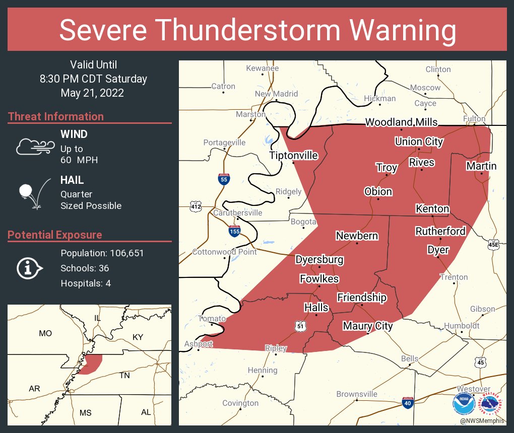 NWS Severe Tstorm on Twitter "Severe Thunderstorm Warning including