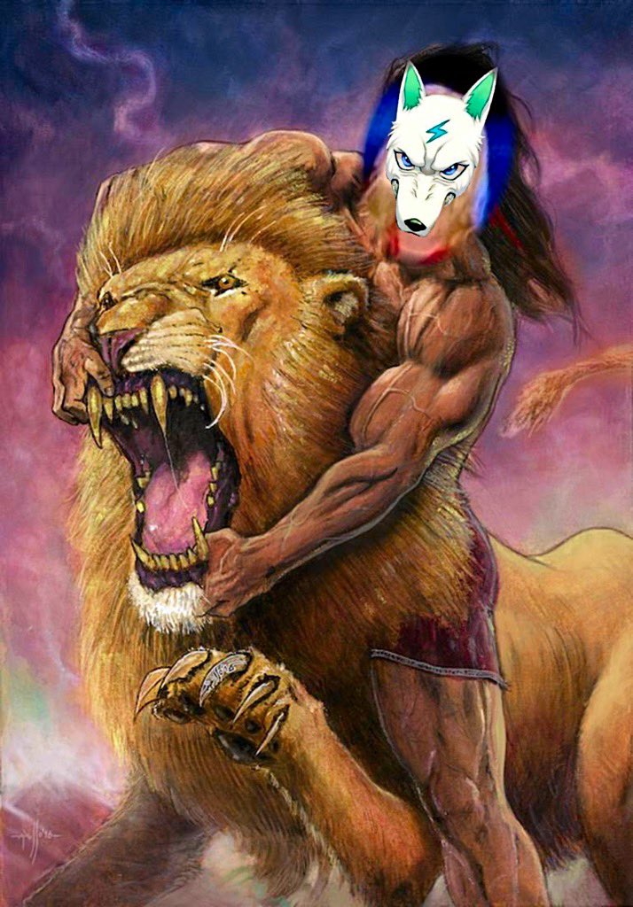 VoltoshiLegend's tweet photo. Legend has it, #VOLTOSHI was asked by THE ALMIGHTY to help Samson defeat a lion. 🤯⚡️

#VOLTINU #VoltArmy $Volt https://t.co/YL3EhS6Wrl
