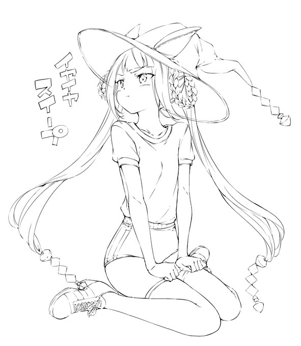 描いてみると意外と大人っぽい顔つきだったり。 