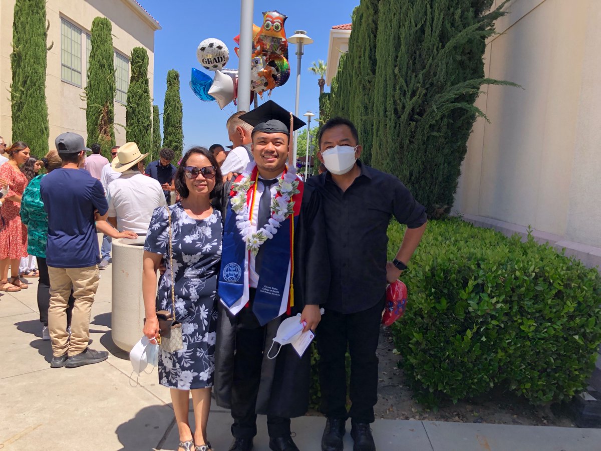 My dearest son #FresnoStateGrad …so proud of you Balong 🎉