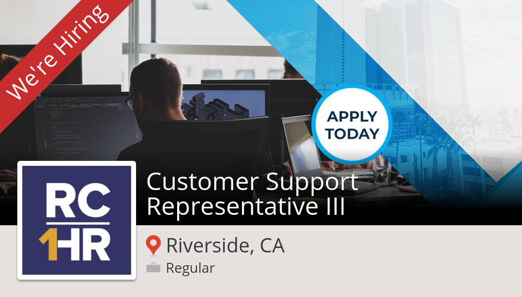 Riverside County Jobs on Twitter "New job opening at 