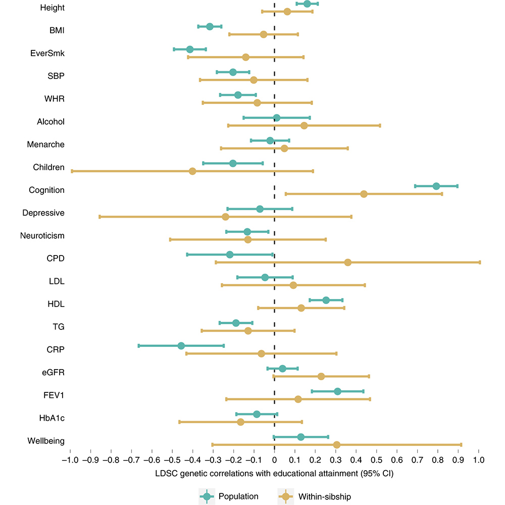 NaturePortfolio's tweet photo. A study in @NatureGenet examined the genome of 178,076 siblings to estimate the effects of genetics and environment on health and social outcomes. https://t.co/fobEOL5C2P https://t.co/RFnRo2dsM0