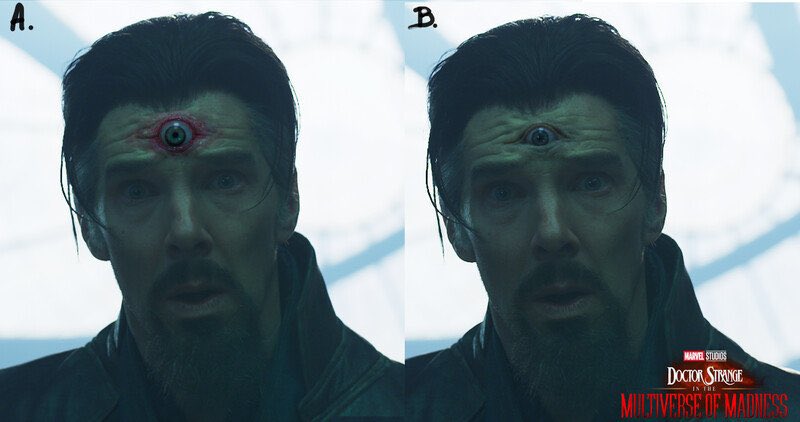 X 上的Doctor Strange Updates：「#MultiverseOfMadness concept art of Sinister  Strange's third eye by Chris Nichols! 👁  / X