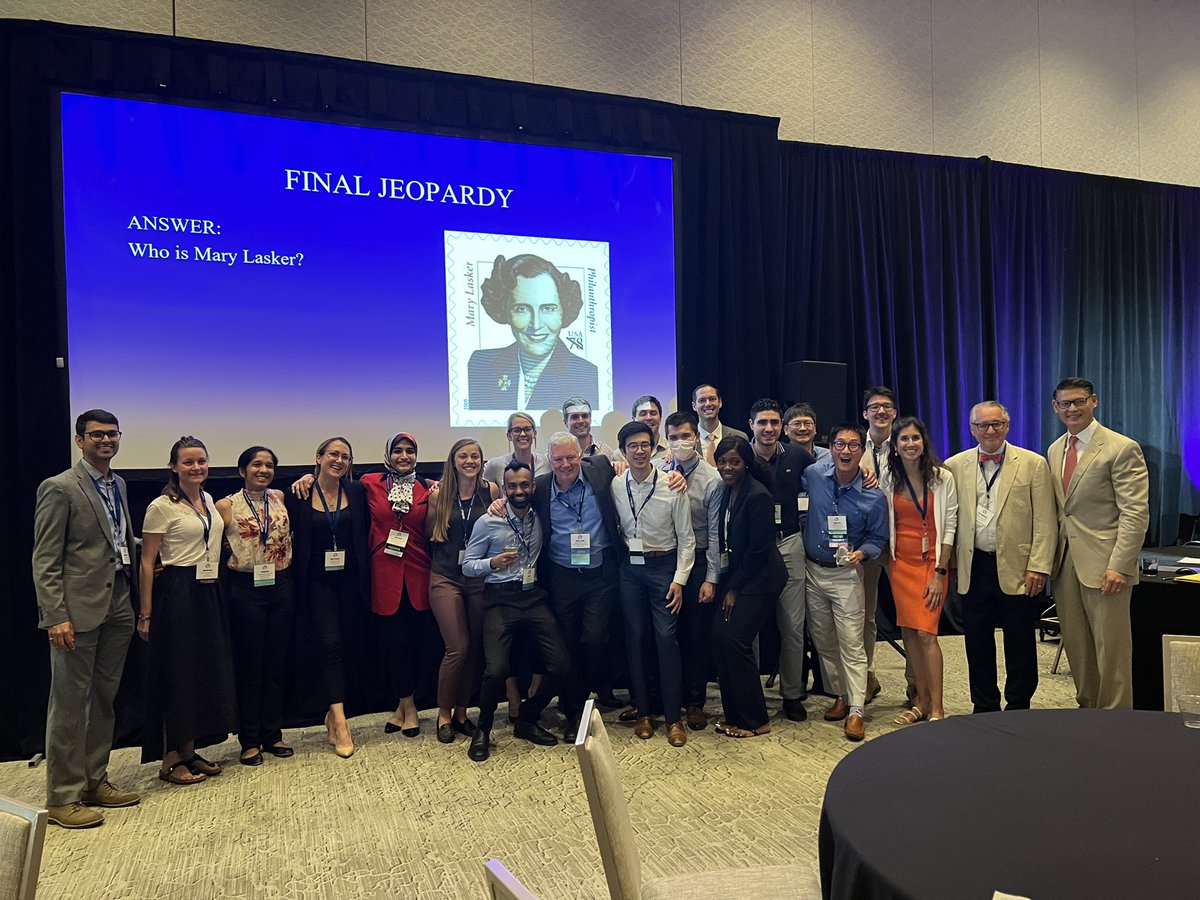 chundurya's tweet photo. #ARS2022 resident versus faculty jeopardy was a blast!  MC’ed by the great @j_luh!  Historic first win by the faculty! https://t.co/KecMldB9M7