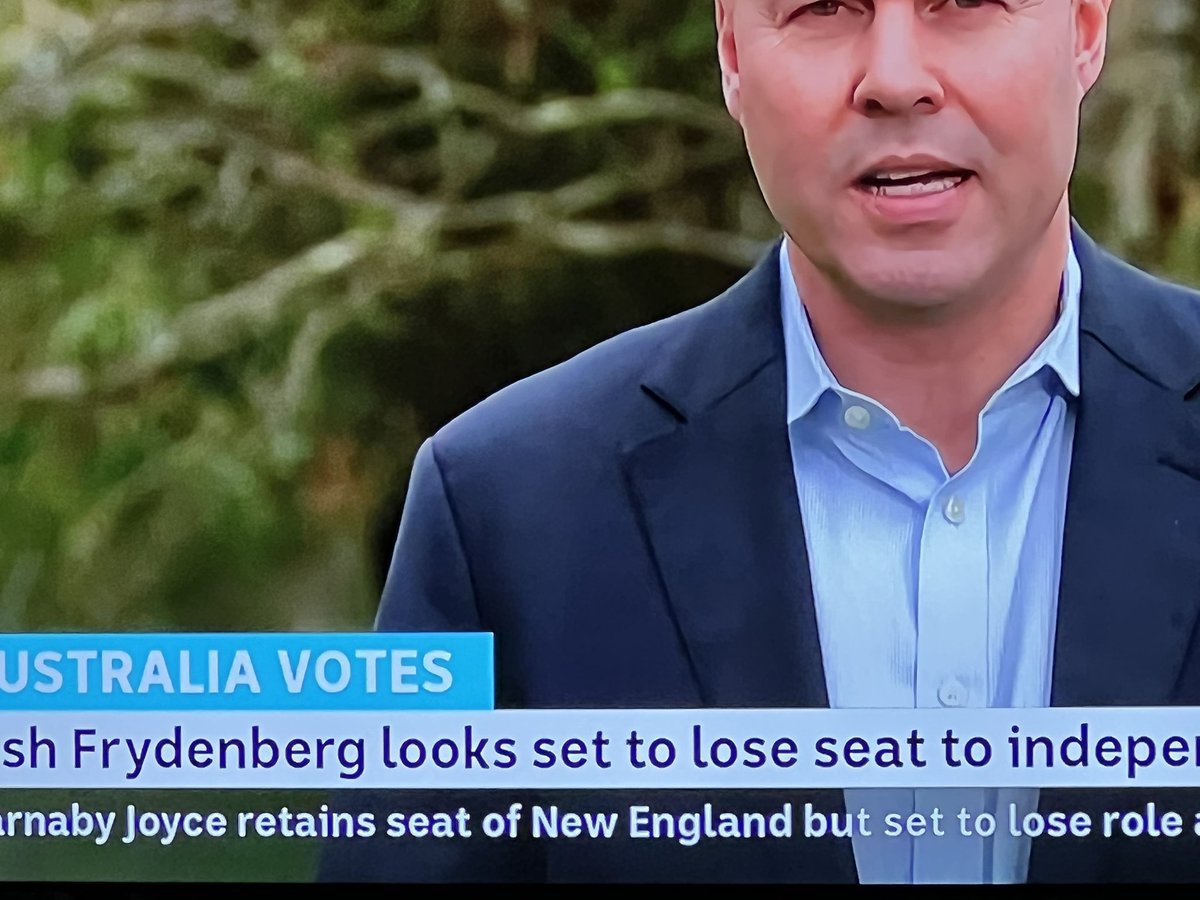 AJMarsh17's tweet photo. @abcnews a pointless press conference with @JoshFrydenberg gloating about his former ‘career’ this morning #abccleanup #abc @ItaButtrose why isn’t the ABC covering candidates that won yesterday? Terrible ABC https://t.co/TfolvQyY5W