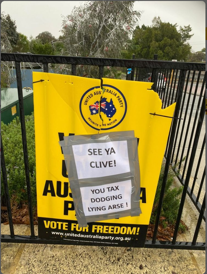 #NotMyPM Goodbye ScuMo, and on another positive note saw this today too #CliveLyingPalmer #ClivePalmer