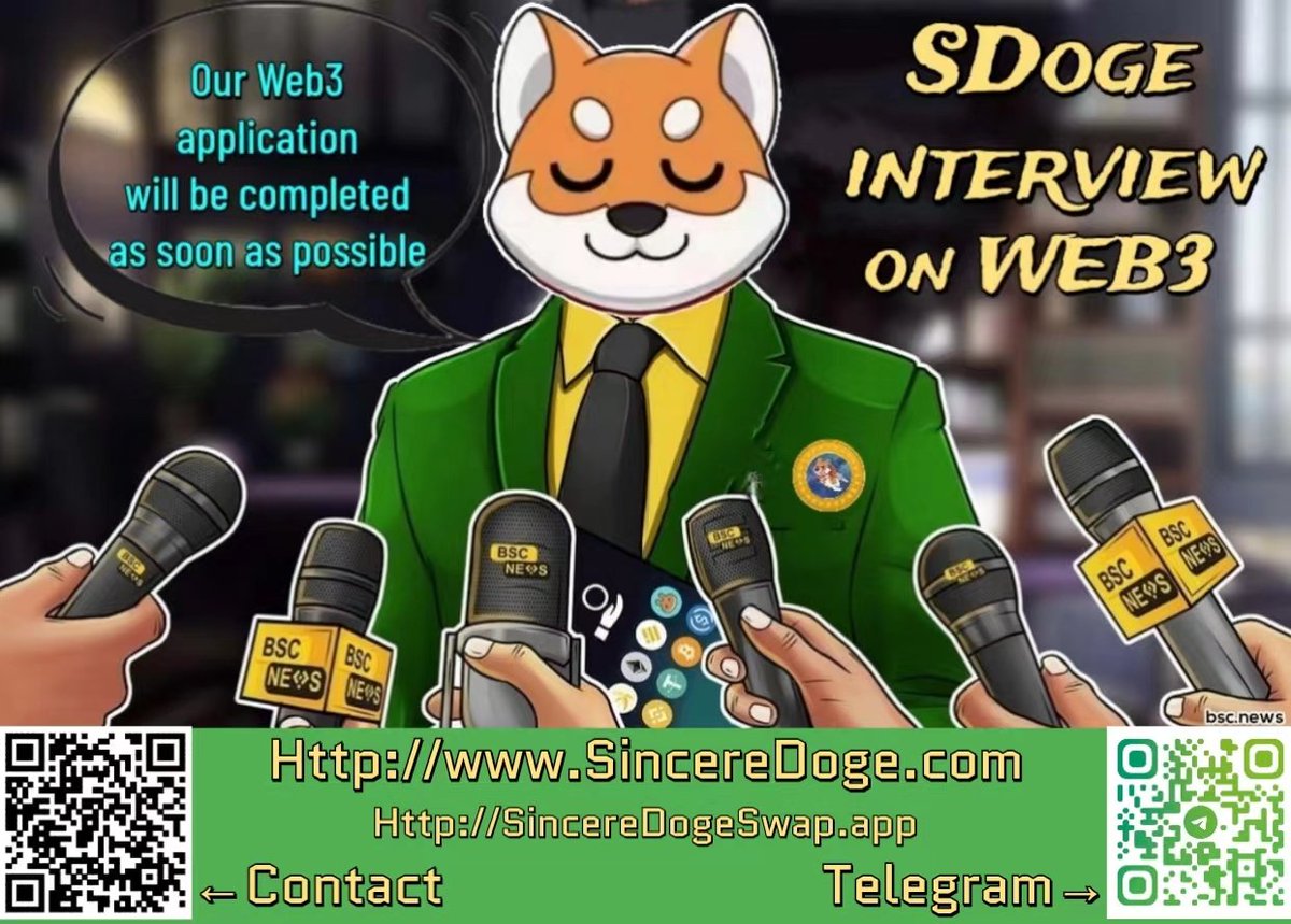 SincereDogeArmy's tweet photo. If #SDoge hit 0.000001＄，I'll send 10000＄ to ur wallet
You need to do:
1、Drop ur wallet address.
2、RT
3、Reply to post
4、@Sincere_doge

#SDoge
#Sinceredoge
#Web3 
@SincereDogeArmy https://t.co/Oisuz9SJWw
