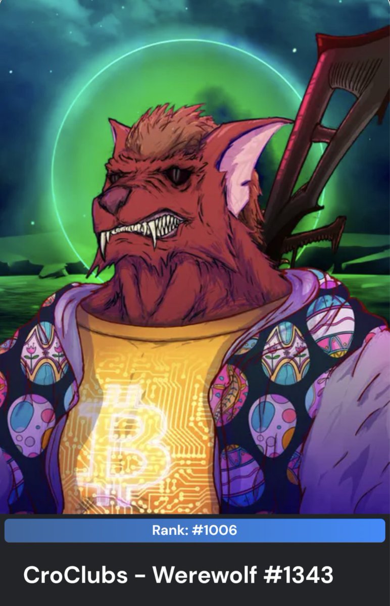 VixenVent's tweet photo. Alright everyone! I'm doing my first giveaway! Forgive me if I mess up somehow 😂
All you have to do is

Like ❤️

Retweeted 🔁

Follow @VixenVent 
&amp; @croclubs 
since I'll be giving away one of their NFT's from the werewolf collection!!!

I'll be using Twitter picker 
#CRO #NFT https://t.co/ETVW76IsHH