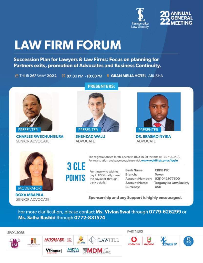 atogsofficial's tweet photo. Don’t Miss Out!

During @TanganyikaLaw AGM and Elections, @atogsofficial Board Chairman @abdulsamadz will speak at this High Level Engagement on Energy, Oil &amp; Gas: Showcasing Business Opportunities for Tanzanian Lawyers.

 #2022TLSAMG #ATOGS #MaximizingLocalContent #LNG #EACOP https://t.co/PJ3o76QffR