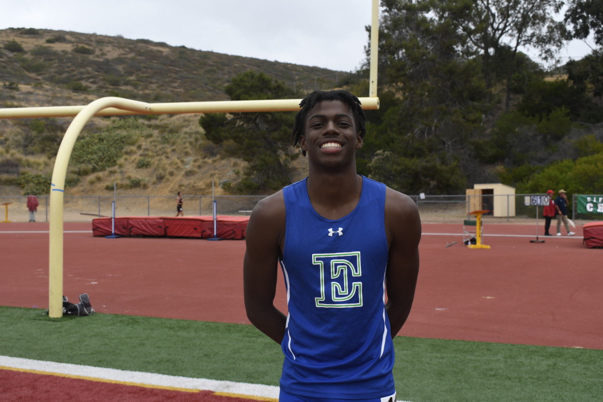 Watch: Eastlake senior Justin Cardoza discusses winning San Diego Section Division 1 high jump title news.scorebooklive.com/california/202…