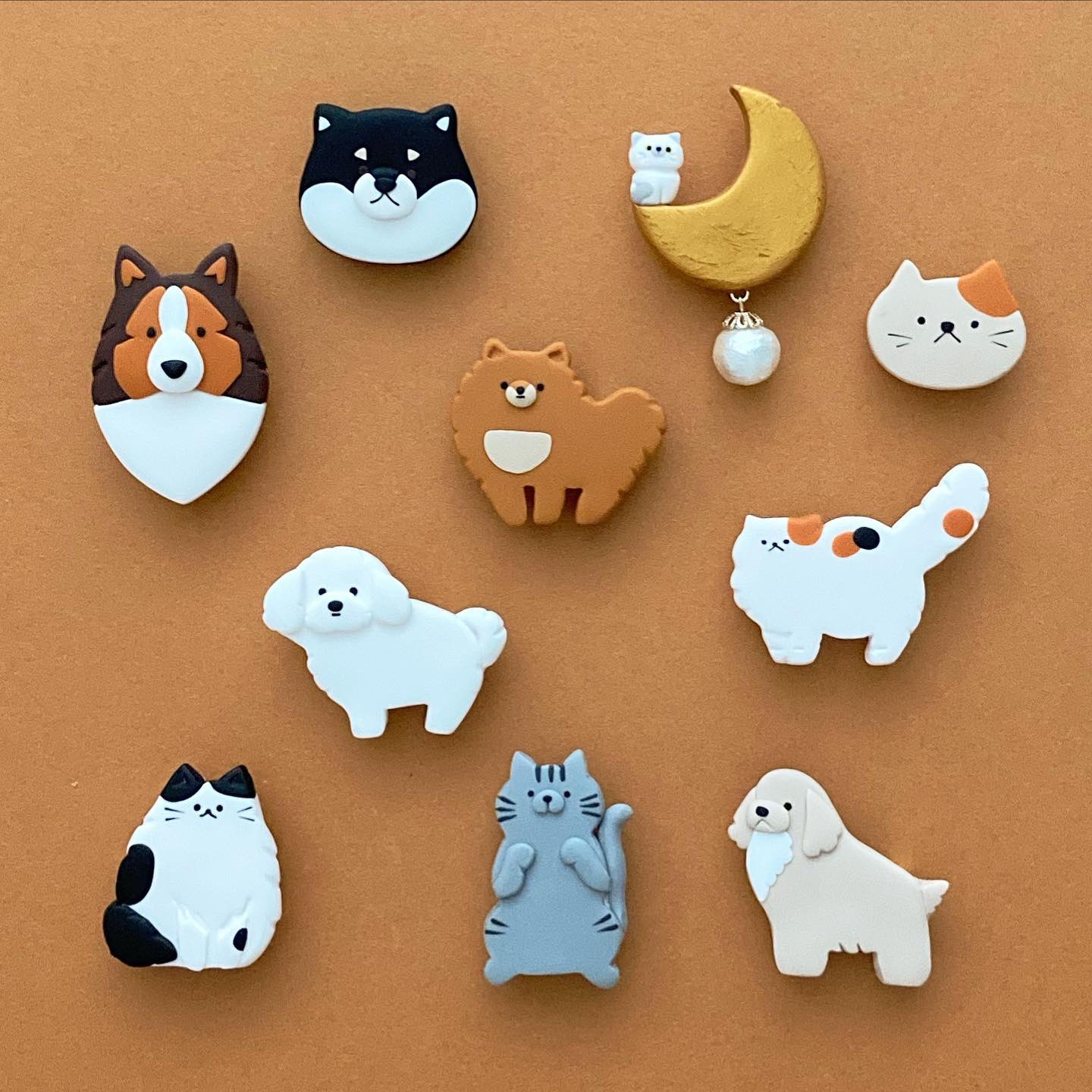 Shikka わんにゃん わんにゃん Shikka Minne ハンドメイド ブローチ 犬猫グッズ 犬ブローチ 猫ブローチ T Co Wtlhgw6ijh Twitter